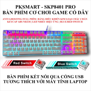 Bàn Phím Cơ Gaming Có Dây - PKSMART SKP8401 PRO - LED Nhiều Hiệu Ứng - Anti Ghosting Full Phím - Blue Red Switch - Keyca