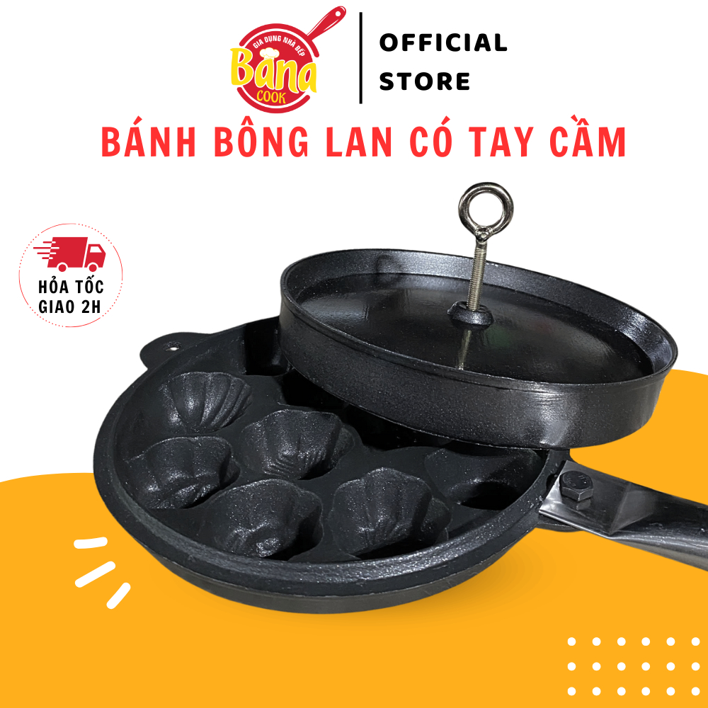  Khuôn Làm Bánh Bông Lan Bánh Thuẩn Chống Dính Dày Dặn sơn 2 mặt- BANA COOK 