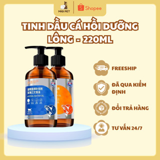 Tinh Dầu Cá Hồi Dưỡng Lông Da, Chắc Khỏe Xương, Tốt Cho Tim Mạch - Dành Cho Chó Mèo Migi Pet