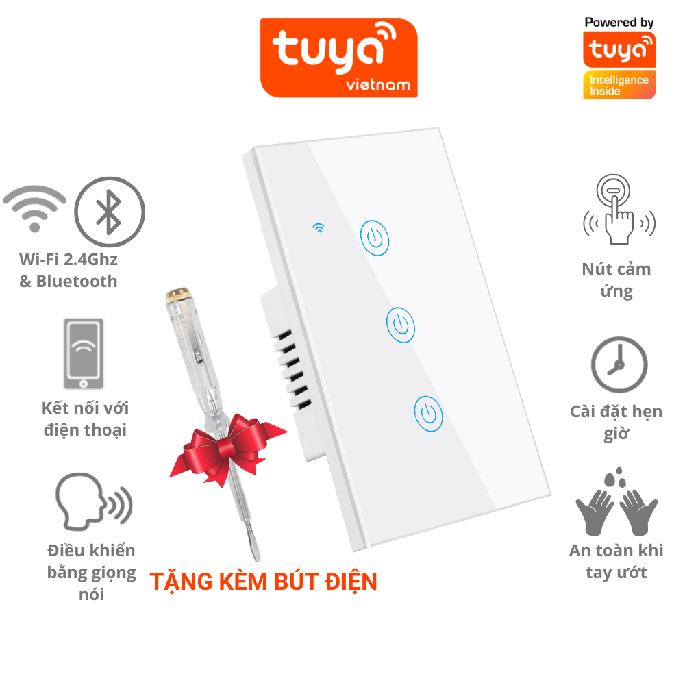Ổ Cắm Thông Minh Wi-Fi Tuya 16A Đo Điện Năng