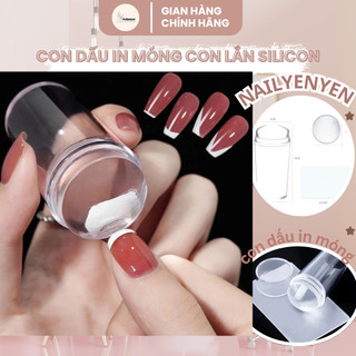 Con dấu in móng -  con lăn bằng silicone trong suốt đa năng