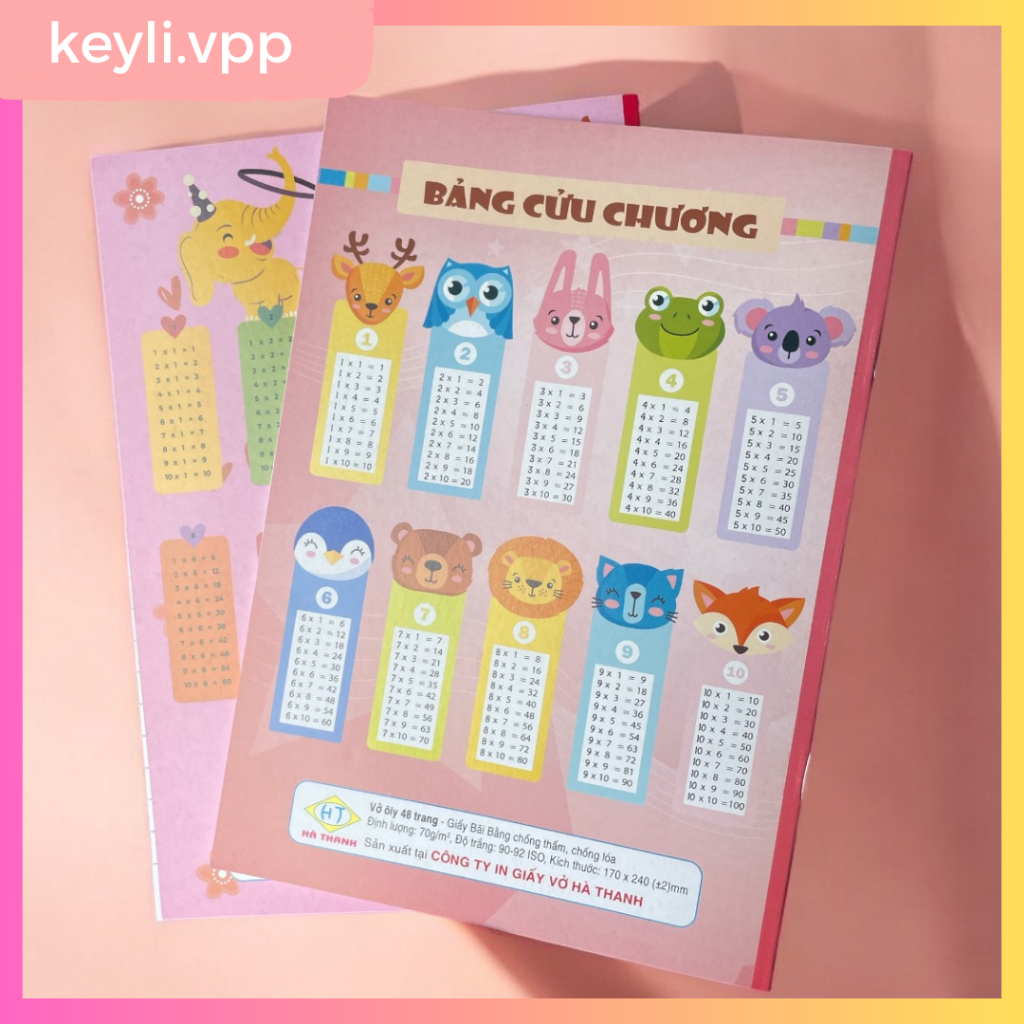 Combo Vở Ô Ly 72 Trang - Vở Học Sinh Tiểu Học THCS - Giấy Đẹp, Viết Êm, Giá Rẻ