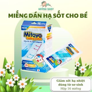  Miếng dán hạ sốt cho bé hạ nhiệt cho bé từ sơ sinh Mitoyo 