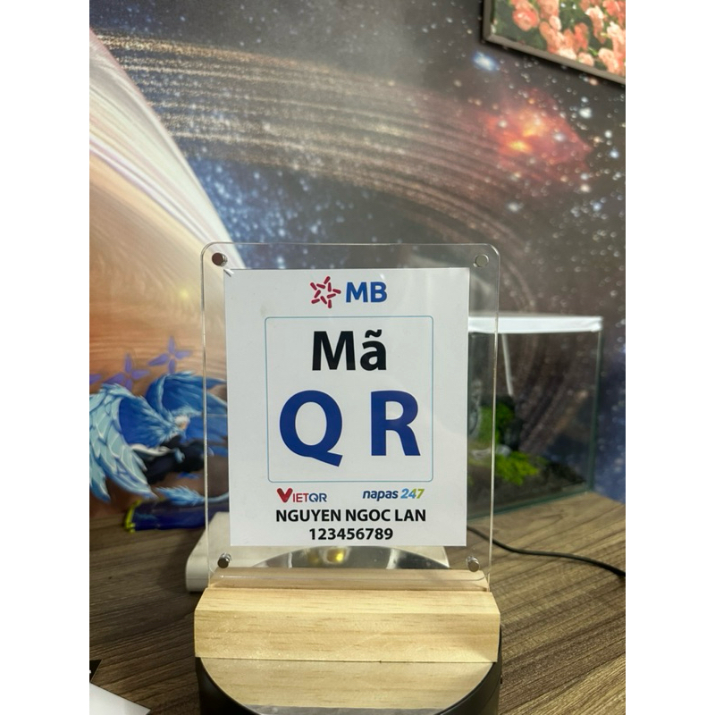 Bảng mica, khung ảnh mica, nam châm, bảng mica in Q R thanh toán, bảng mica in menu, khung mica in ả