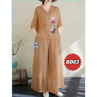 D50 - Bộ Pháp Phục chất vải ĐŨI NHẬT cao cấp, Mặc thoáng mát. Mẫu hè mới 2025 in hoa 3D