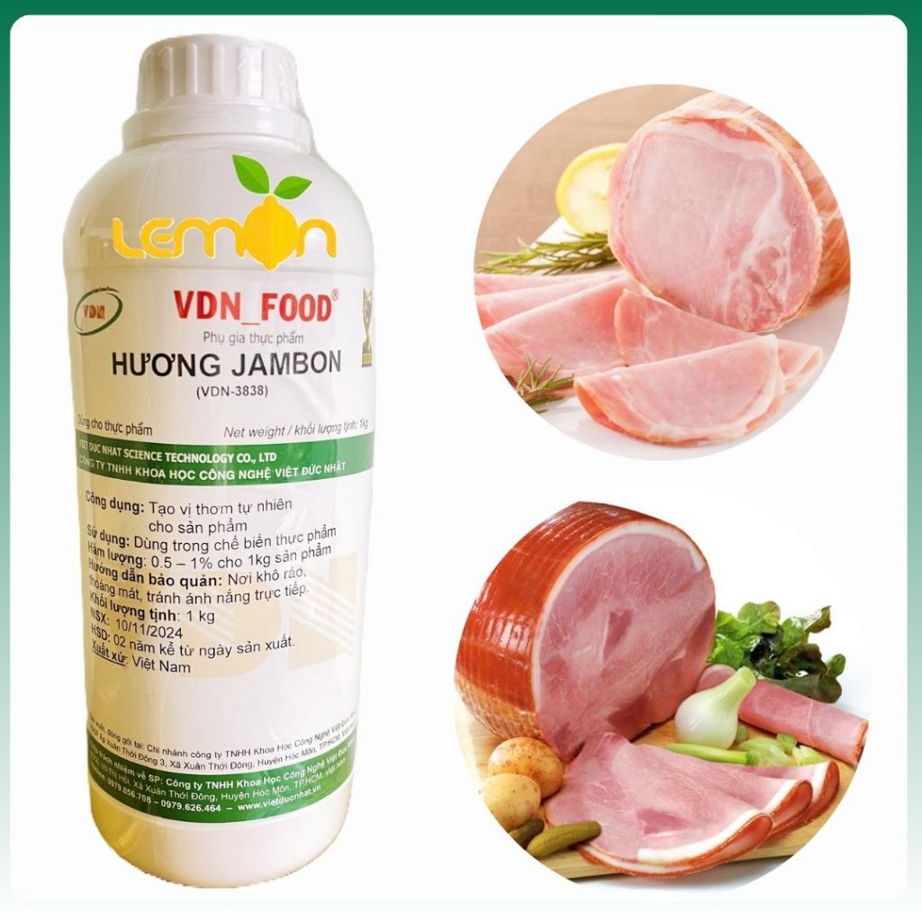 1Kg Hương Jambon dạng lỏng VDN tạo mùi đặc trưng cho Jambon