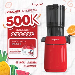 Máy Ép Chậm Nguyên quả Lazychef - Máy Ép Trái Cây - Làm Kem Hoa Quả, Tháo Lắp 3S, Chính Hãng