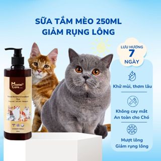 Sữa Tắm Cho Mèo MASTERCARE For Pet Khử Mùi Hôi Ngăn Rụng Lông Dưỡng Lông Mượt Và Giảm Ve Ghẻ  250ml