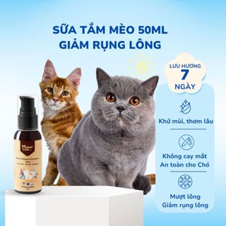 Sữa Tắm cho Mèo 50ml Giảm Rụng Lông Khử Mùi Hôi Lưu Hương Thơm Hoa Hồng 7 Ngày - MasterCare For Pet