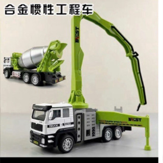 Xe chạy đà đầu hợp kim - Xe ben - Xe trộn bê tông - Xe phun bê tông - tỉ lệ 1:50