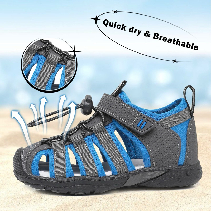 Giày sandal bàn chân bẹt APAKOWA NEW cho bé trai hỗ trợ vòm cho bé bàn chân bẹt