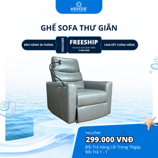 Ghế Sofa Đơn Thư Giãn Cao Cấp Ghế Phòng Chờ Khách, Phòng Làm Nail, Ghế Nối Mi Ngã Chỉnh Điện Kenze