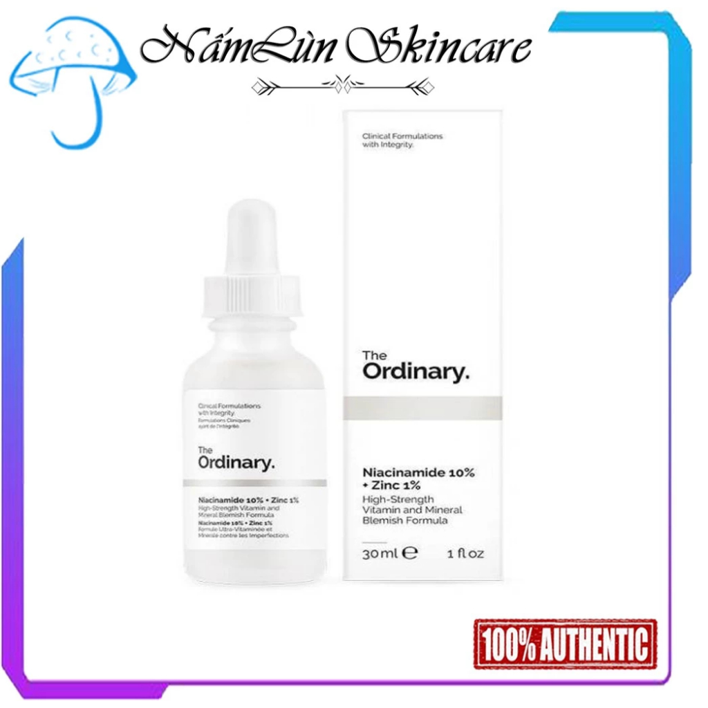 Serum Dưỡng Da Niacinamide  10% + Zinc 1% The Ordinary giảm mụn, thu nhỏ lỗ chân lông