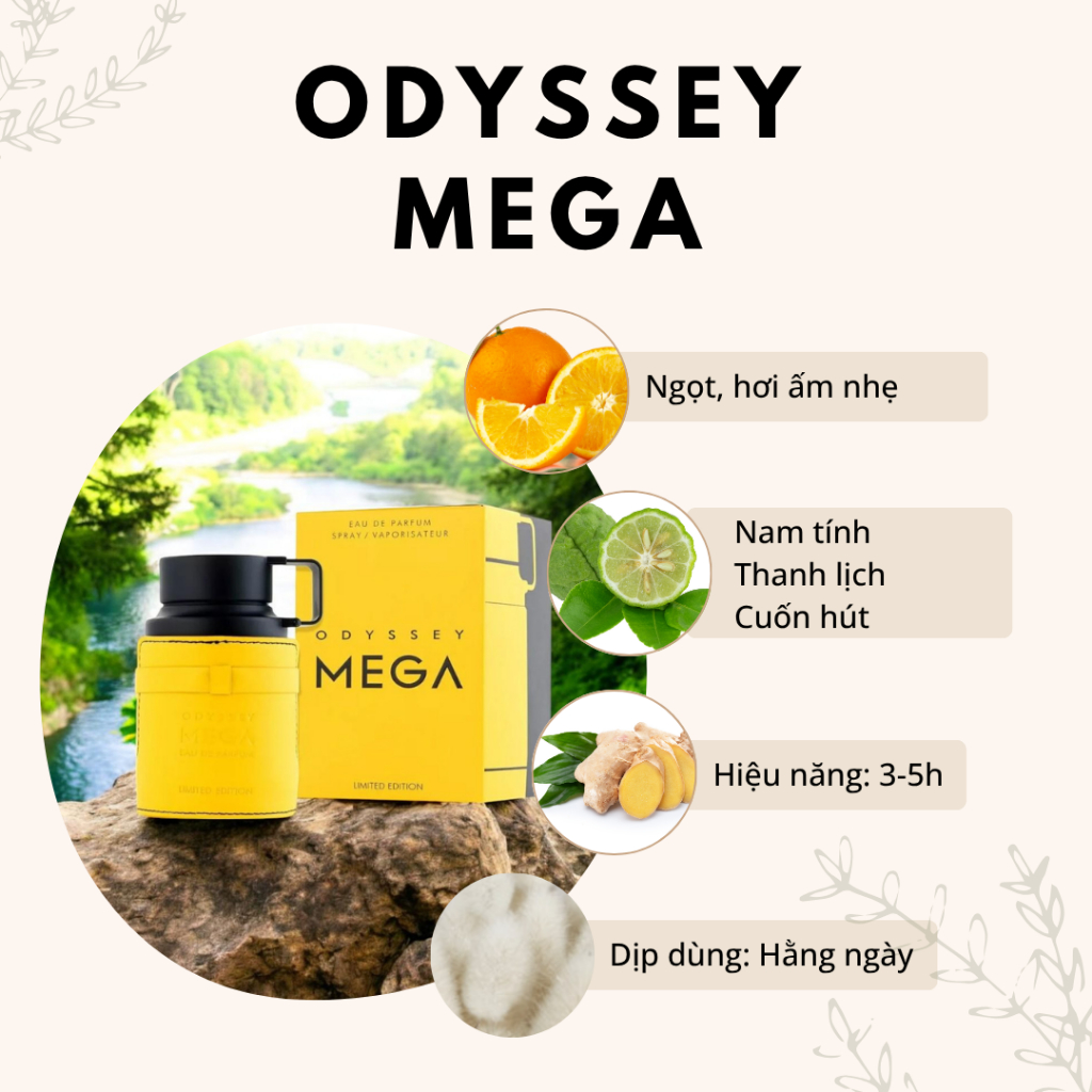 [BLANC] [Hỏa Tốc HCM] Nước hoa nam Armaf Odyssey Mega EDP 100ml