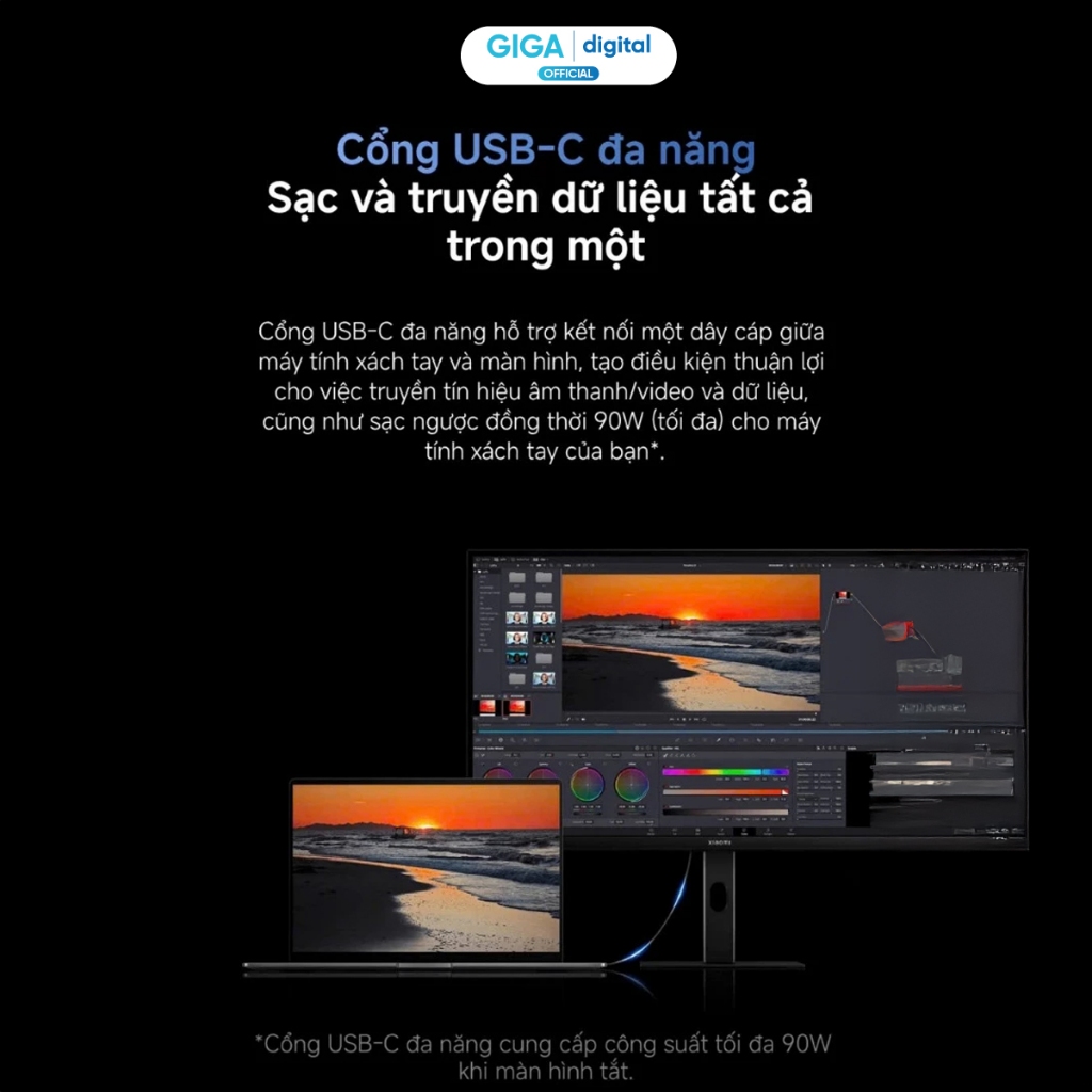 Màn hình vi tính Xiaomi 4K Monitor A27Ui EU ELA6221EU IPS 27inch | BigBuy360 - bigbuy360.vn