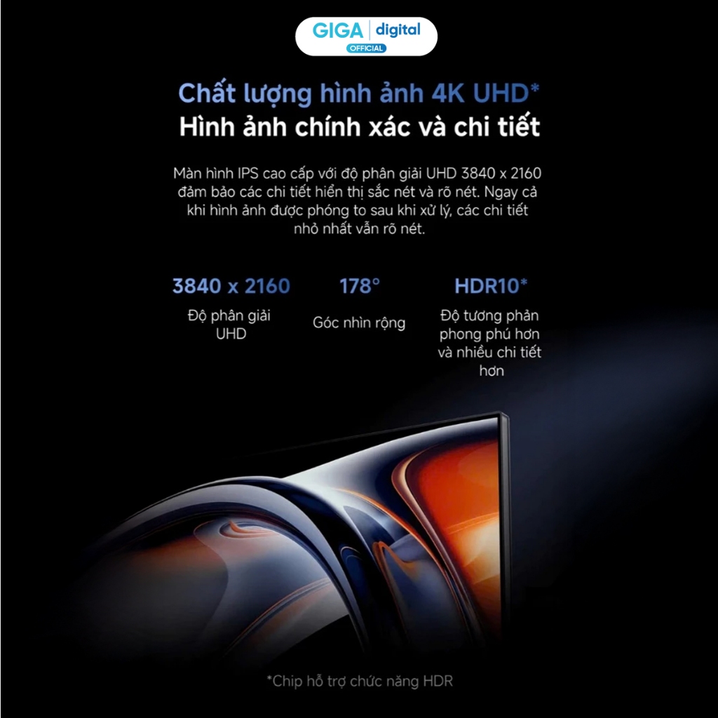 Màn hình vi tính Xiaomi 4K Monitor A27Ui EU ELA6221EU IPS 27inch | BigBuy360 - bigbuy360.vn