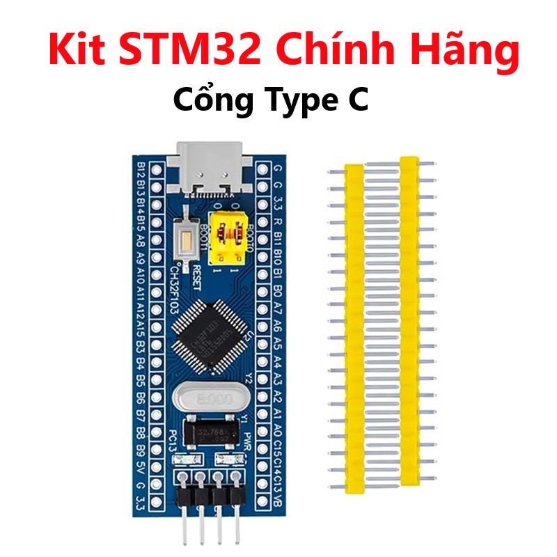 Kit STM32F103C8T6 Mini STM32 ARM chính hãng, thường  mạch nạp ST Link có hàng rào