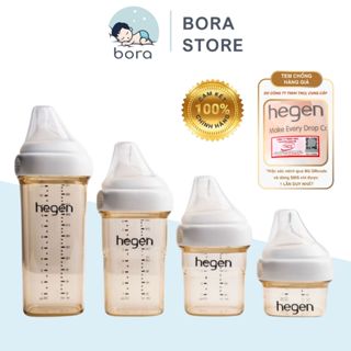 Bình sữa Hegen chính hãng cao cấp 60ml 150ml 240ml 330ml, được chọn núm, cam kết chính hãng