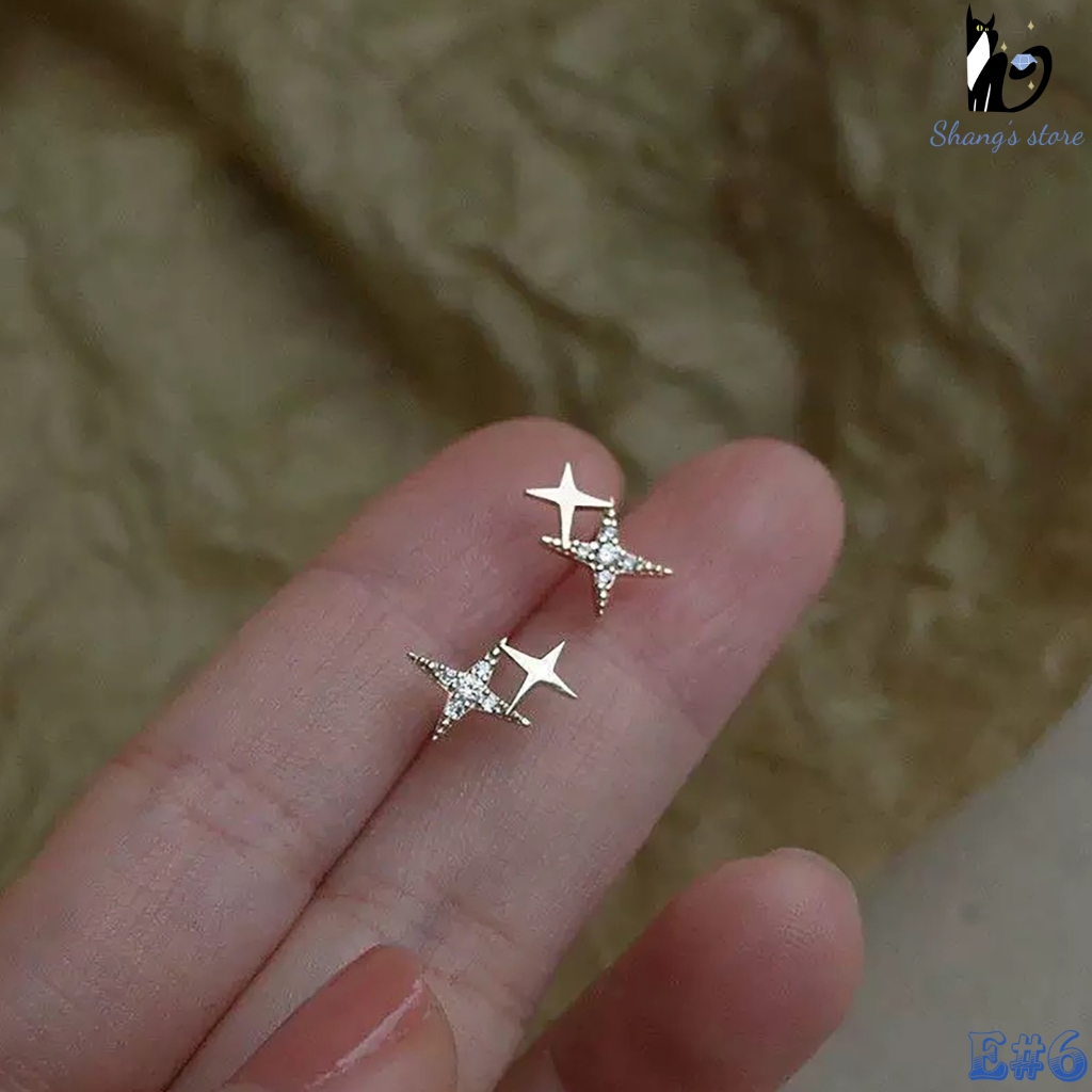 Khuyên tai nụ chòm sao bling bling made by Shang's store