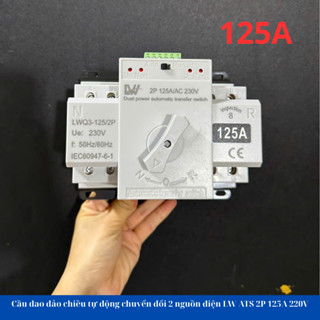Bộ chuyển đổi nguồn điện tự động ATS 2P 125A LWR cầu dao đảo chiều tự động.