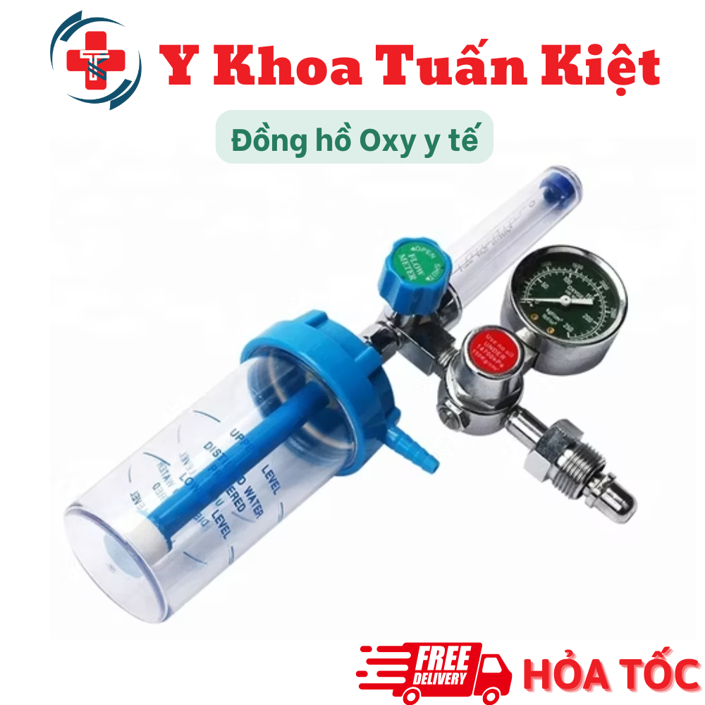 ✅ Đồng hồ Oxy y tế, đồng hồ oxy thở