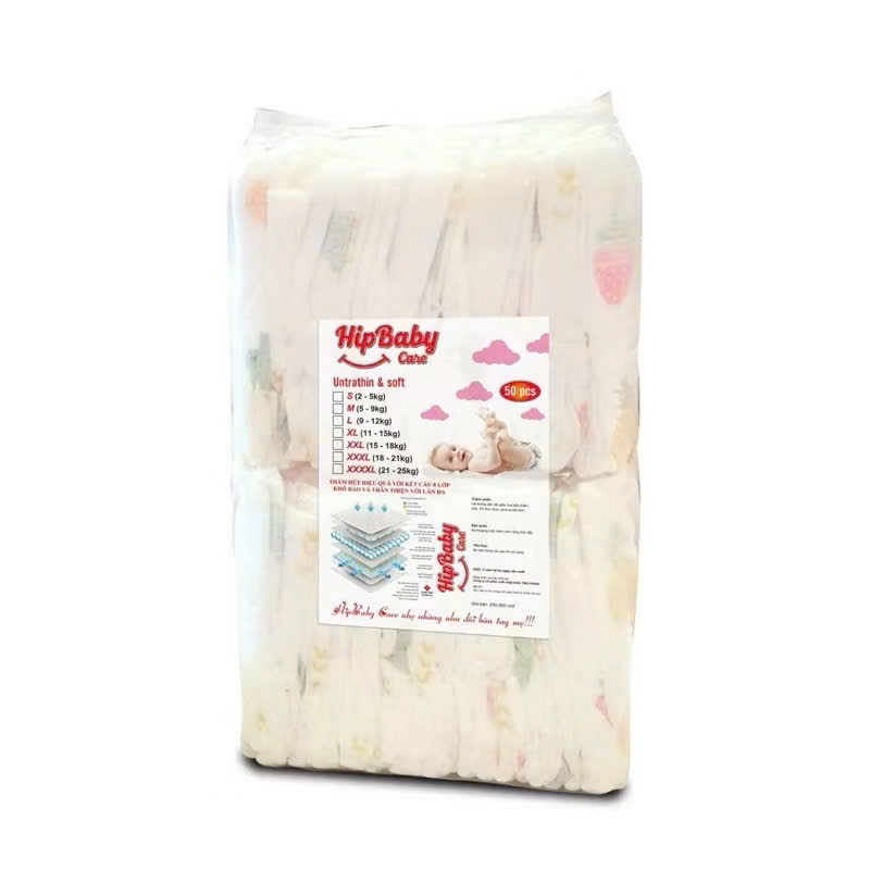 100m bỉm dán hip babycare size S/M/L/XL/2XL