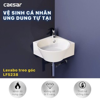 Chậu Rửa Lavabo Treo Góc LF5238 - CAESAR (Hàng Chính Hãng)