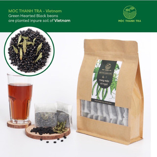  ĐẬU ĐEN XANH LÒNG RANG MỘC - CỎ NGỌT MỘC THANH TRÀ TÚI 1kg có túi lọc 
