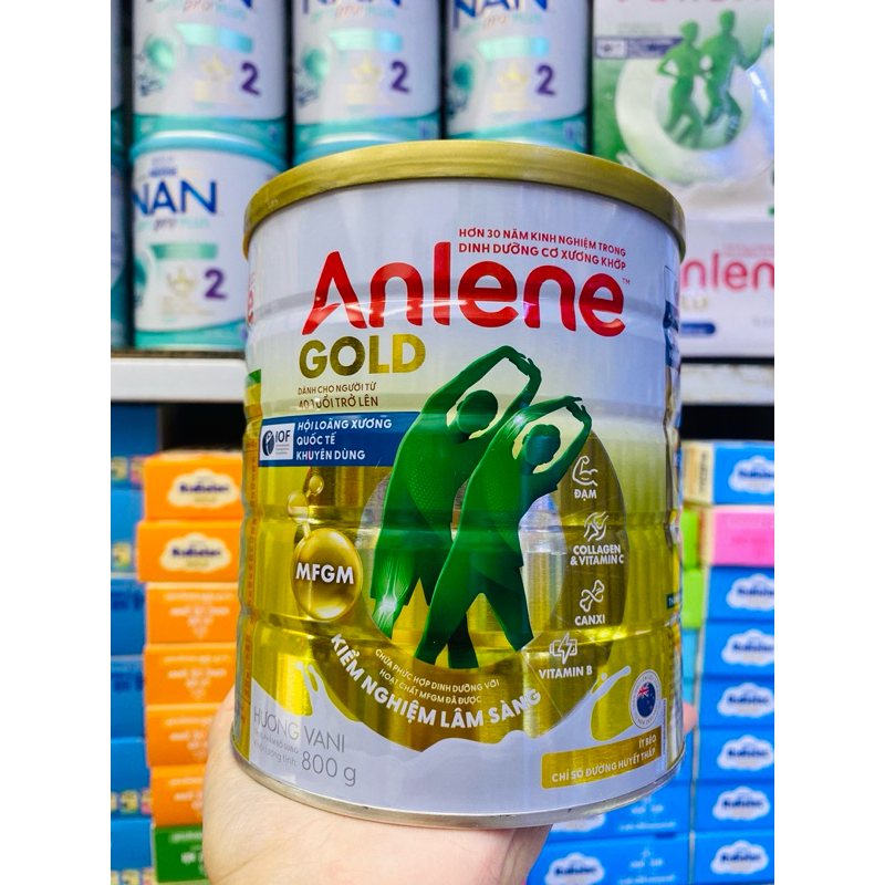 [mẫu mới] Sữa Anlene Gold 5X 800g – Dinh Dưỡng Chuyên Biệt Cho Xương Khớp