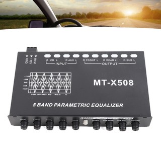 Bộ cân bằng âm thanh xe hơi có thể điều chỉnh 5 băng tần Điều chỉnh chính xác EQ Tuning Crossover Amplifier