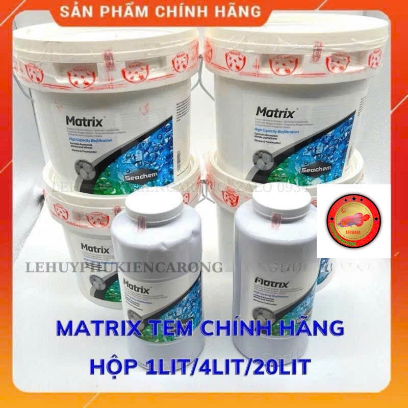Vật Liệu Lọc MATRIX SEACHEM TEM SICAVI Pond - Thường Chính Hãng Hộp 1 Lít 4 Lít 20 Lít
