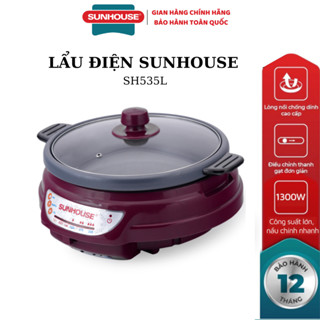 Nồi lẩu điện SUNHOUSE SH535L - bảo hành chính hãng 12 tháng