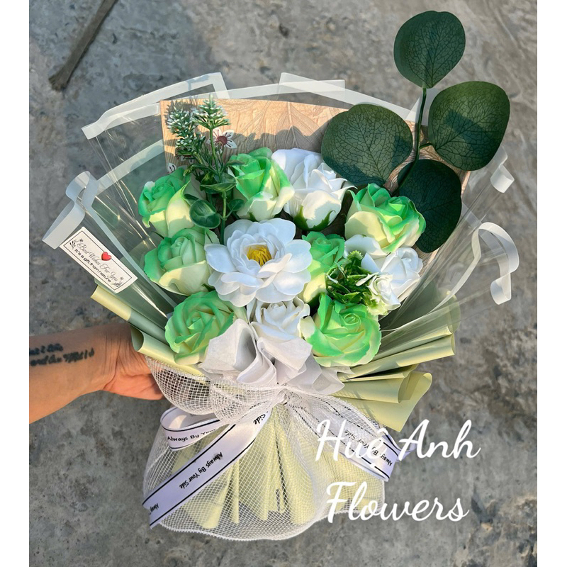 SET HOA SÁP XANH GALAXY NHÂN TẠO MIX TRÀ TẶNG NGƯỜI THÂN THƯƠNG(GREEN GALAXY)
