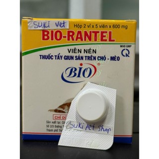 BIO-RANTEL - [ BÁN LẺ VIÊN ] - VIÊN TẨY GIUN SÁN DÀNH CHO CHÓ MÈO - HÀNG CHÍNH HÃNG BIO-PHARMACHEMIE