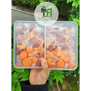 Tràng trứng gà non lòng mề tim gan hộp 500g (giao hỏa tốc tphcm)