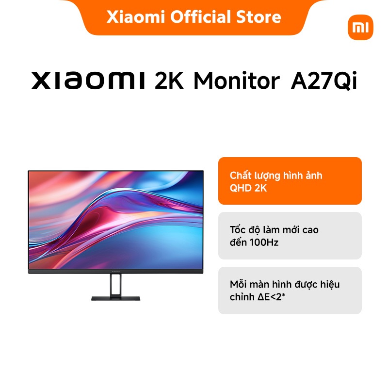 Màn Hình Máy Tính Xiaomi K Monitor A27Qi /100Hz / Dải màu rộng 95% DCI-P3 100% sRGB / Màu sắc phù hợ
