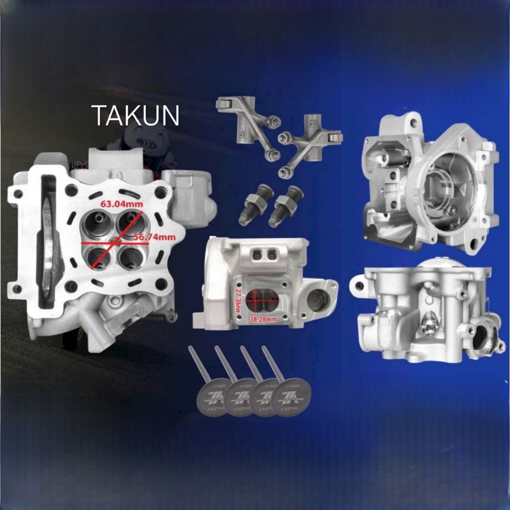 Bộ đầu bò quylat xe EXCITER 135 2010-2011 Xupap 22/25 luôn cò