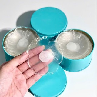 Hộp 10 miếng dán ngực silicon trong suốt, 5 cặp dán ti siêu chắc tái sử dụng nhiều lần D300