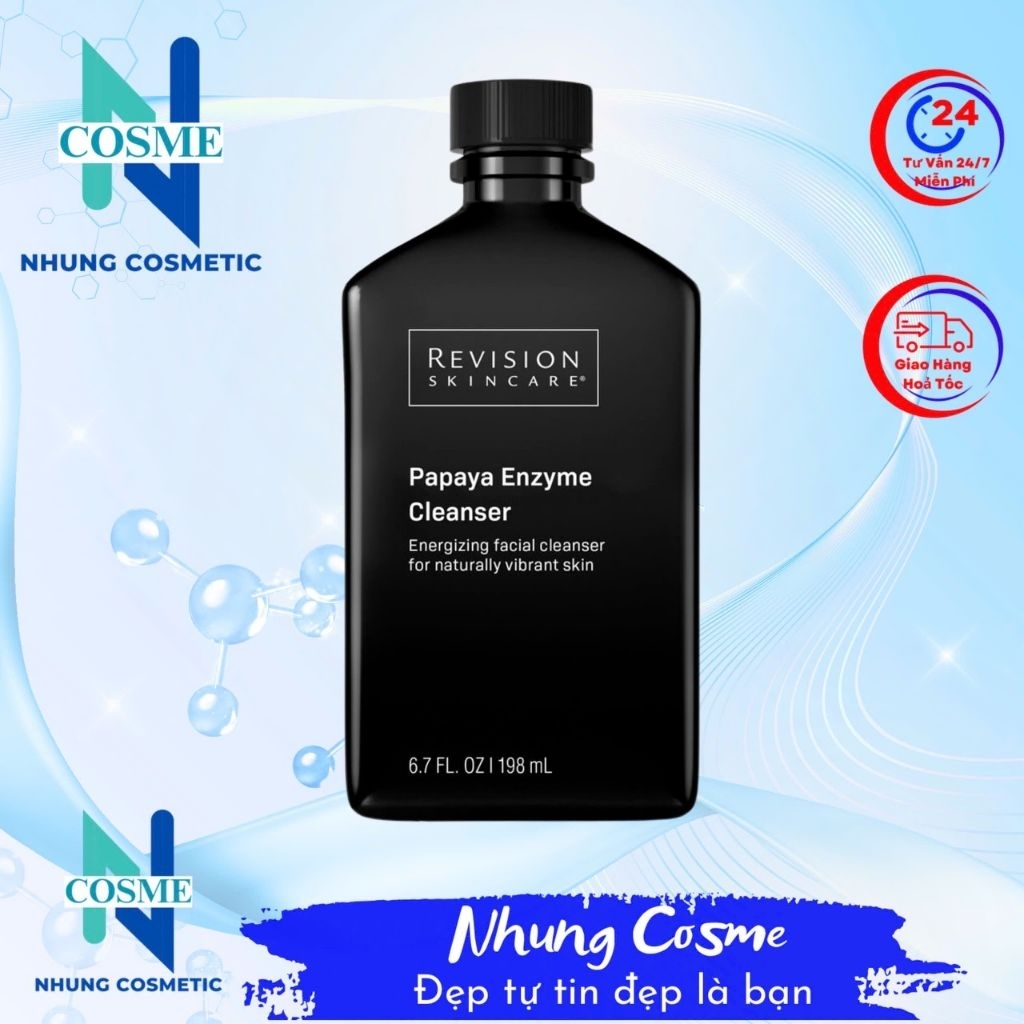 [Hàng Cty] Sữa rửa mặt Revision Skincare Papaya enzyme cleanser Tẩy tế bào da chết nhẹ nhàng với Enz