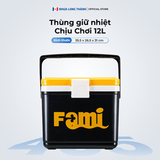  Thùng giữ nhiệt FAMI Chịu Chơi 12L tiện lợi cho du lịch dã ngoại và các hoạt động ngoài trời   3 màu  