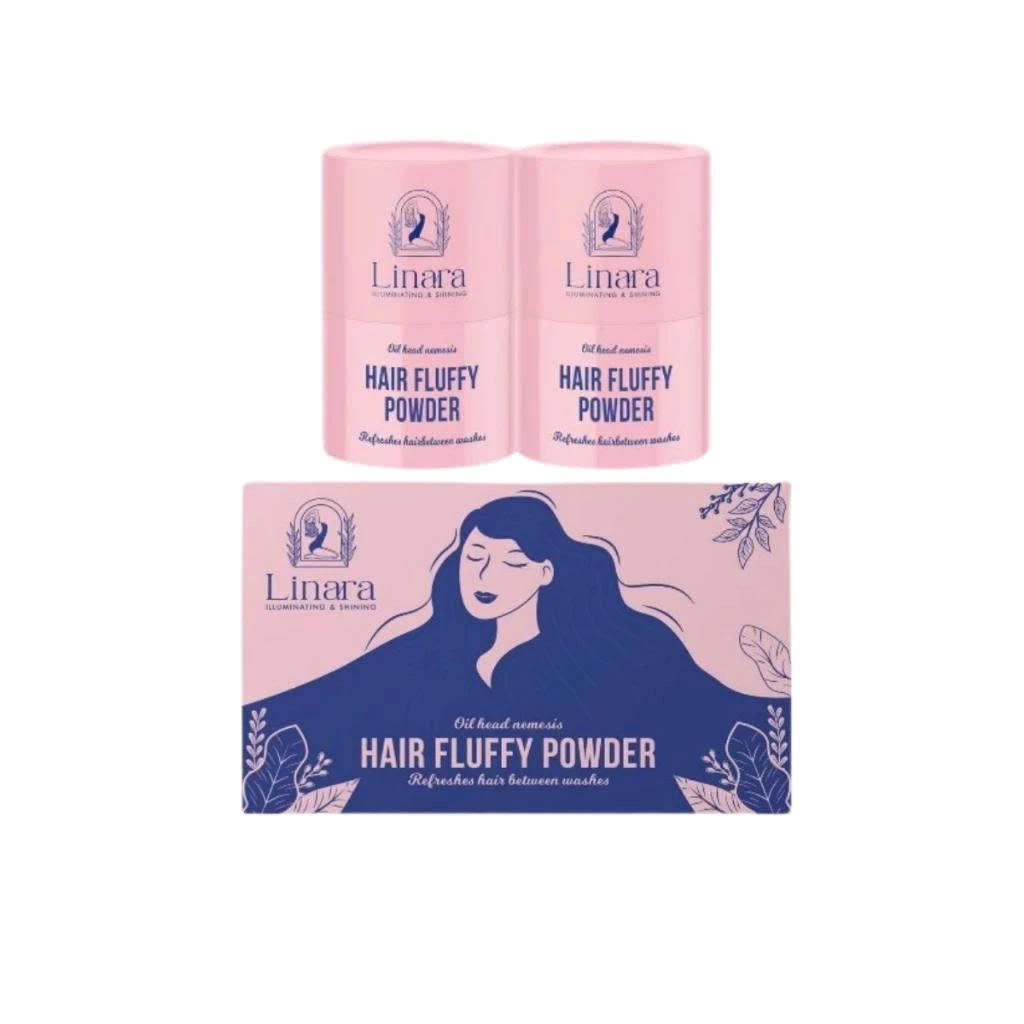Phấn Phủ Kiềm Dầu Linara Hair Fluffy Powder – Giúp Tóc Bồng Bềnh
