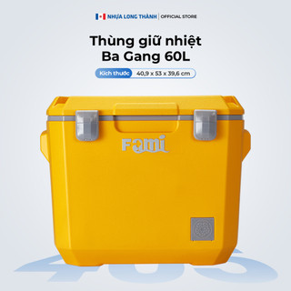  Thùng giữ nhiệt FAMI Ba Gang 60L tiện lợi cho du lịch dã ngoại và các hoạt động ngoài trời 5 màu  