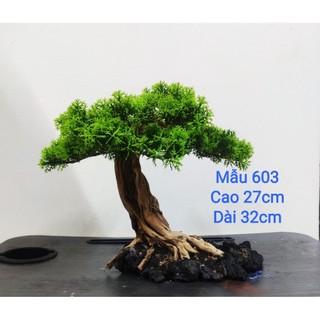 Lũa Bonsai ghép cành tùng nhựa Cho Bể Cá Cảnh Đủ Size