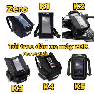  Túi treo đầu xe máy ZDK-Túi Grab,túi mini ZDK có lỗ sạc và ngăn đựng đồ tiện dụng chống mưa nhẹ 