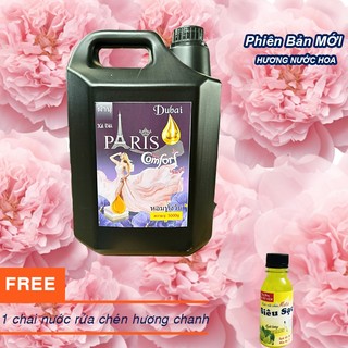  Nước xả vải Thái Lan thơm lâu hương ComFORF 5KG  5000ml  - TÍM - thiên nhiên diệu kỳ - Tặng 1 chai rửa chén hương chanh 