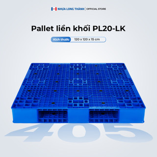 Pallet liền khối NHỰA LONG THÀNH PL20-LK 28 nút chống trượt 120x120x15cm