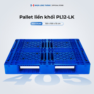 Pallet liền khối NHỰA LONG THÀNH PL12- LK 28 nút chống trượt 120x100x15cm