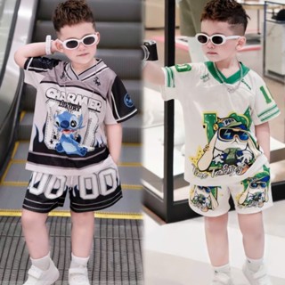 (9-45kg) Bộ Đồ Quần và Áo bé trai Boy Phố Phong cách mùa hè in hình đáng yêu Chất vải cotton co dãn mềm mại thấm hút