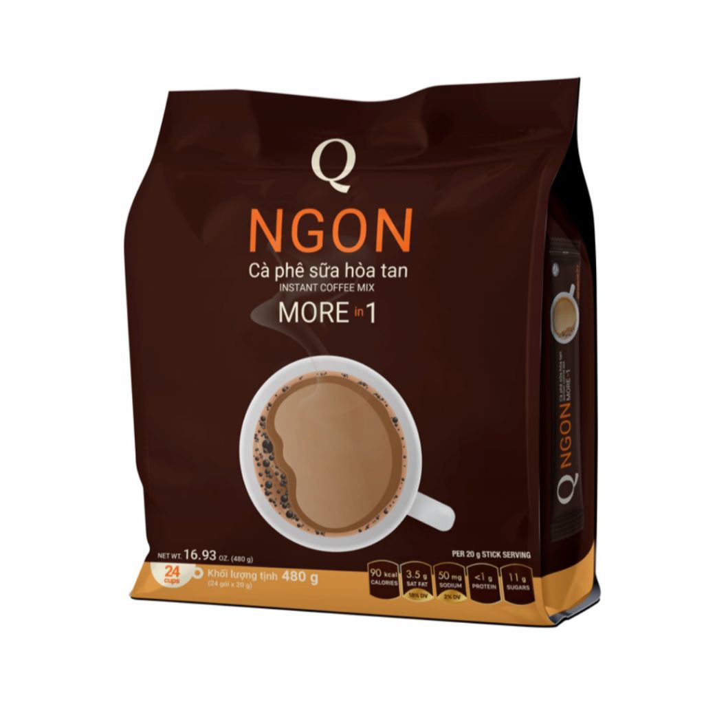 Cafe sữa hòa tan Trần Quang NGON 480gCafe sữa hòa tan Trần Quang NGON 480g.