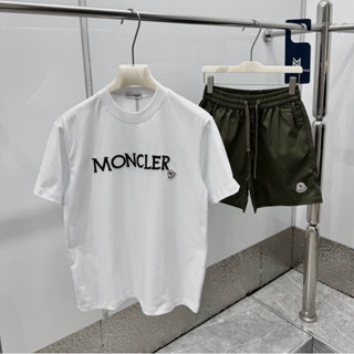 Bộ Quần Áo Nam Mon Cler Thêu Logo Cổ Áo Siêu Chất - Bộ Cộc Hè Nam Nữ Mon Cler Thêu Logo